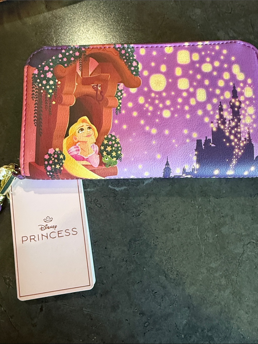 Rapunzel Purple Kids Zip Wallet
